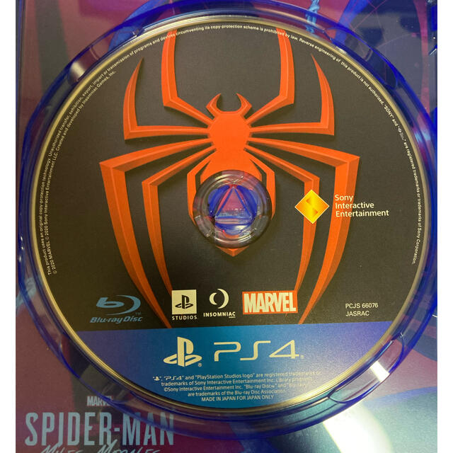 PlayStation4(プレイステーション4)のMarvel’s Spider-Man： Miles Morales（スパイダー エンタメ/ホビーのゲームソフト/ゲーム機本体(家庭用ゲームソフト)の商品写真