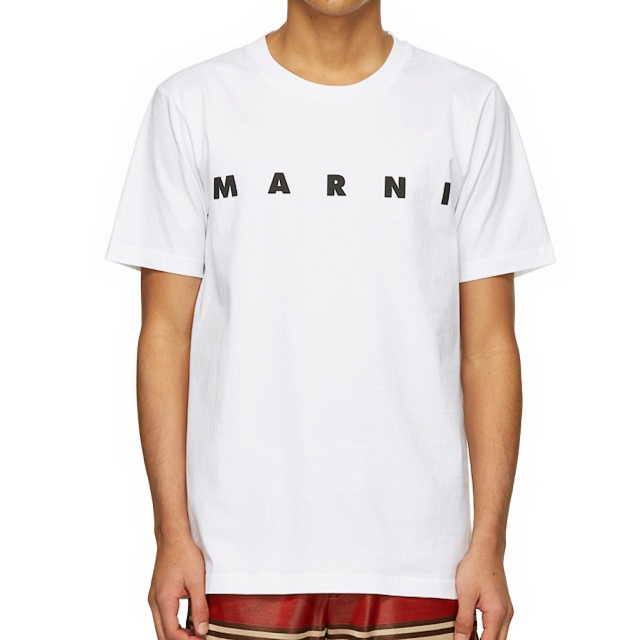 Marni(マルニ)のマルニ MARNI ロゴ Tシャツ ホワイト 46 新品 未使用 メンズのトップス(Tシャツ/カットソー(半袖/袖なし))の商品写真