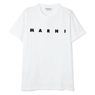 マルニ(Marni)のマルニ MARNI ロゴ Tシャツ ホワイト 46 新品 未使用(Tシャツ/カットソー(半袖/袖なし))