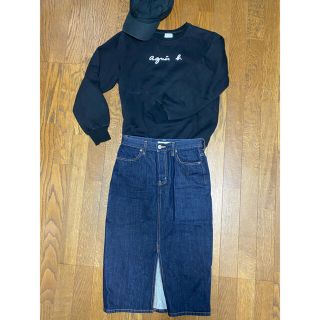 アズールバイマウジー(AZUL by moussy)のAZUL BY MOUSSY デニムスカート(ひざ丈スカート)