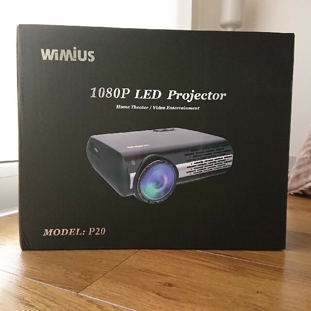 WiMiUS　プロジェクター スマホ/家電/カメラのテレビ/映像機器(プロジェクター)の商品写真