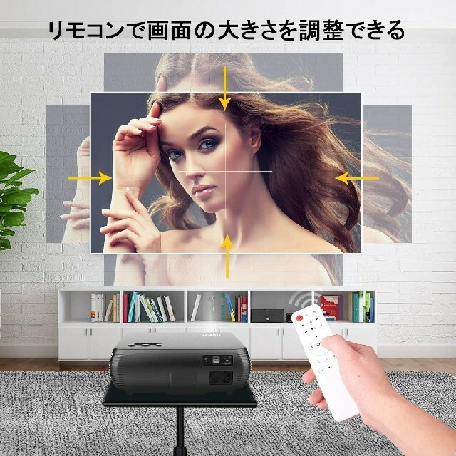 WiMiUS　プロジェクター スマホ/家電/カメラのテレビ/映像機器(プロジェクター)の商品写真