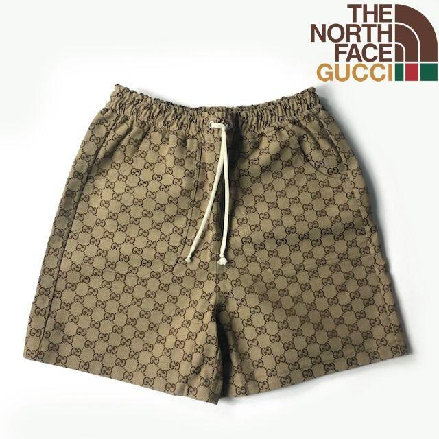 日本製】 Gucci GUCCI THE NORTH FACE GG ショートパンツ(S)21026 ショートパンツ