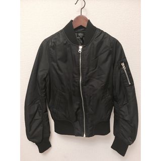 トップショップ(TOPSHOP)のTOPSHOP MA-1 Bomber Jacket ブラック UK6(ブルゾン)