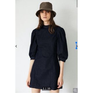 マウジー(moussy)のmoussy デニムワンピース(ひざ丈ワンピース)