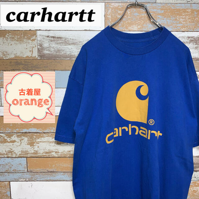 【人気】carhartt カーハート　Tシャツ　デカロゴ　半袖　トップス