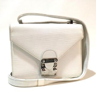 フェンディ(FENDI)のフェンディ ヴィンテージ ロック式 ショルダーバッグ レザー レディース(ショルダーバッグ)