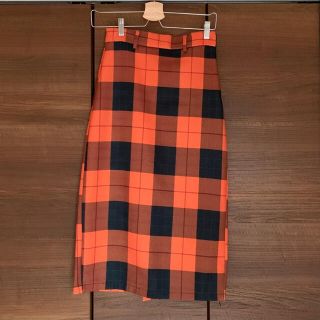 ザラ(ZARA)のZARA チェック柄タイトスカート(ひざ丈スカート)