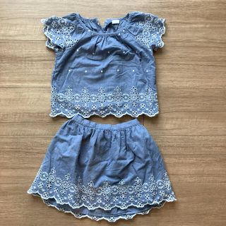 ベビーギャップ(babyGAP)のbabyGAP レース　セットアップ　90-100 3歳(スカート)