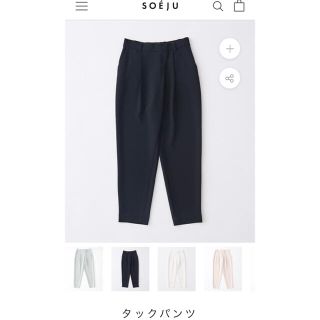 SOEJU  ソージュ　タックパンツ　ブラックM(その他)