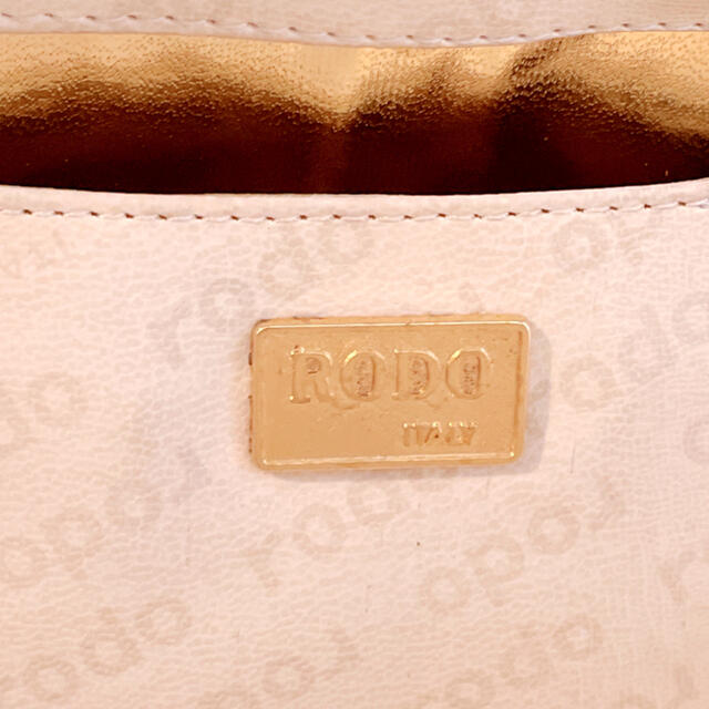【RODO】ITALY製 ブラウンラタンバッグ ヴィンテージ 美品
