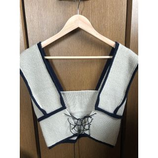 イエナ(IENA)の【美品】【値下げ中】TAN ニットベスト ニットビスチェ(ベスト/ジレ)