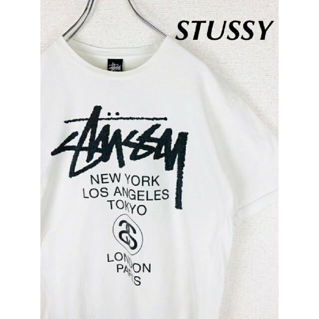 STUSSY スカジャン ホワイト 白 S - アウター