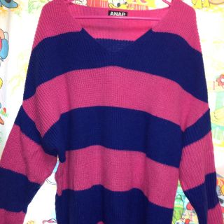 アナップ(ANAP)のPK/BL#ドルマン#KNIT(ニット/セーター)