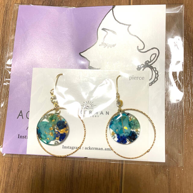 AKERMAN♡ピアス&ヘアゴムセット！ ハンドメイドのアクセサリー(ピアス)の商品写真