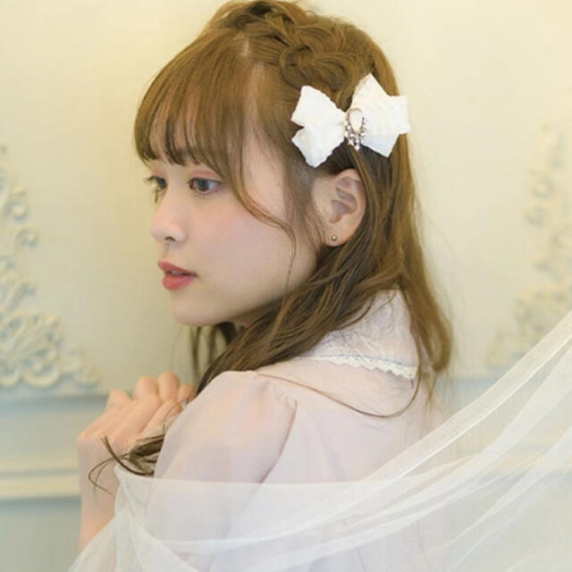 ROJITA - フリルビジューリボンヘアクリップ2個SETの通販 by