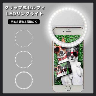 アイフォン カメラ ライト iPhone アクセサリー LEDライト 自撮り(その他)