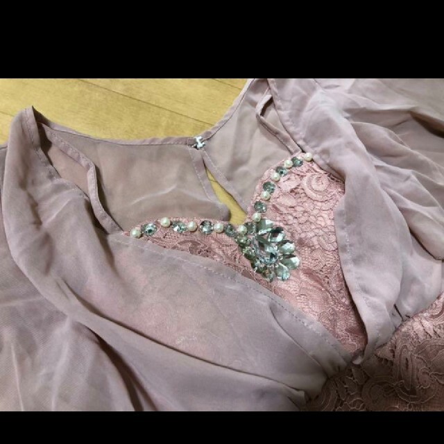 新品 キャバドレス ミニドレス タイトドレス 袖ありドレス ピンクドレス レディースのフォーマル/ドレス(ミニドレス)の商品写真
