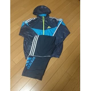 アディダス(adidas)のadidas ウィンドブレーカー160おまけズボン付き(ジャケット/上着)