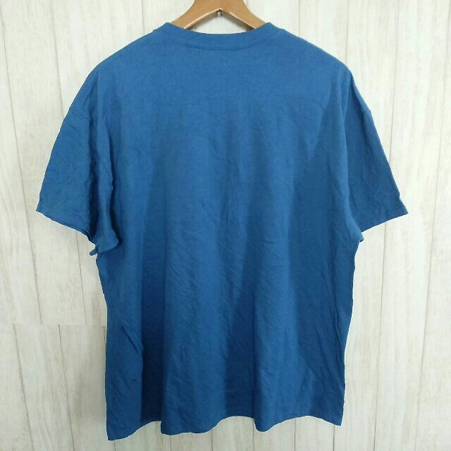 GILDAN(ギルタン)の古着 ギルダン アニマル系 羊 ビッグシルエット Tシャツ XL 青ブルー メンズのトップス(Tシャツ/カットソー(半袖/袖なし))の商品写真