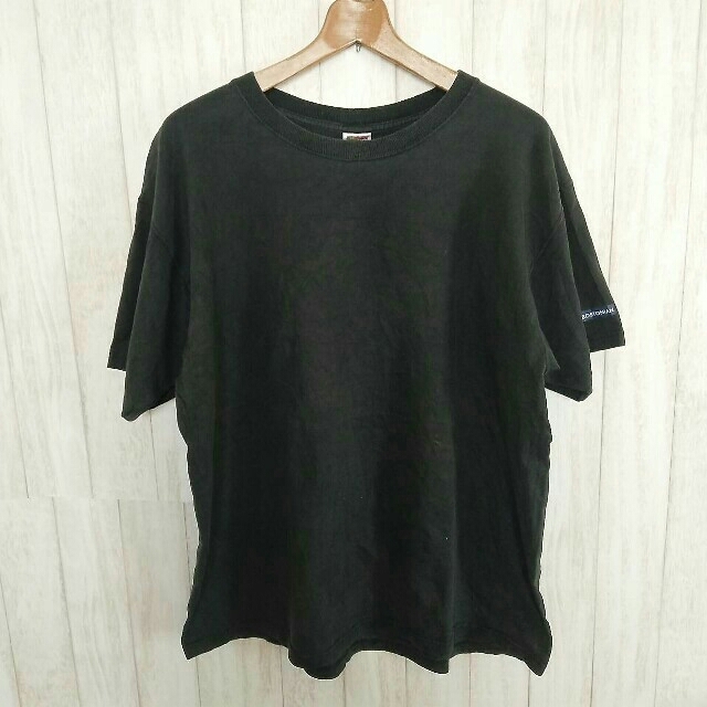 古着 フルーツオブザルーム 企業系 ビッグシルエット Tシャツ XL 黒ブラック メンズのトップス(Tシャツ/カットソー(半袖/袖なし))の商品写真