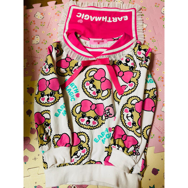 EARTHMAGIC(アースマジック)のアースマジック❤️セーラートレーナー キッズ/ベビー/マタニティのキッズ服女の子用(90cm~)(Tシャツ/カットソー)の商品写真