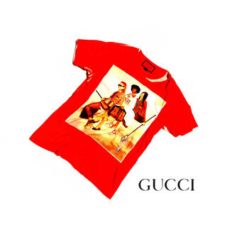 グッチ(Gucci)の限定200枚 GUCCI Tシャツ レッド イグナシ・モンレアル アートワーク (Tシャツ/カットソー(半袖/袖なし))