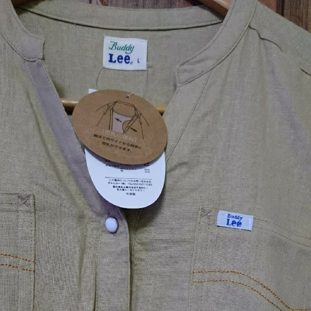 Buddy Lee(バディーリー)の新品☆Buddy Lee マタニティ ワンピース 授乳服 Lサイズ キッズ/ベビー/マタニティのマタニティ(マタニティワンピース)の商品写真