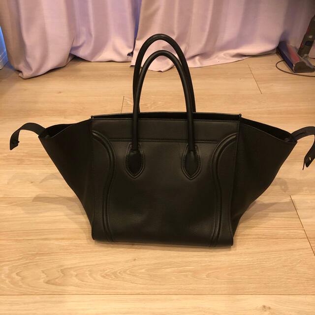 CEFINE(セフィーヌ)のCELINE ラゲージ正規品 セリーヌ ファントム 黒 トートバッグ 美品 廃盤 レディースのバッグ(ハンドバッグ)の商品写真