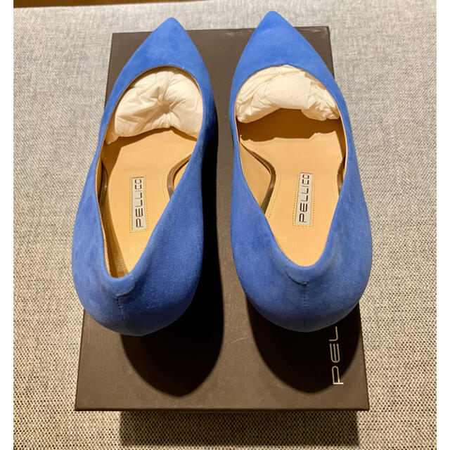 PELLICO(ペリーコ)のPELLICOペリーコパンプスライトブルー37スエード レディースの靴/シューズ(ハイヒール/パンプス)の商品写真