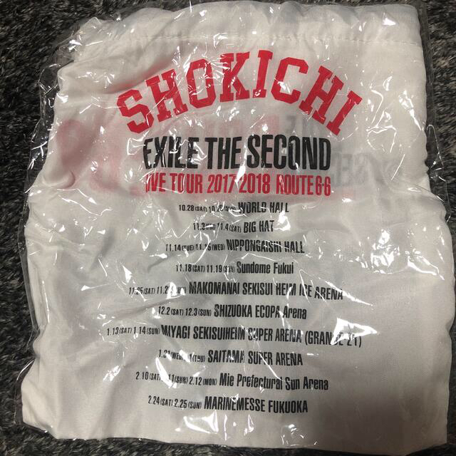 EXILE THE SECOND(エグザイルザセカンド)のSHOKICHI巾着袋 エンタメ/ホビーのタレントグッズ(男性タレント)の商品写真