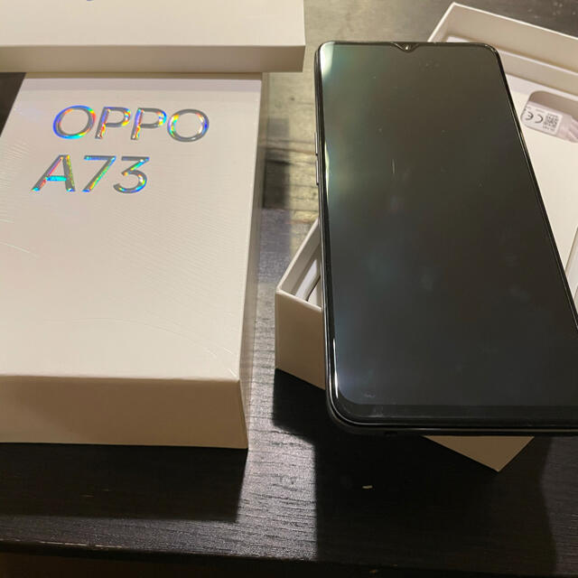 モバイル　OPPO  A73 ネイビーブルー