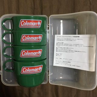 コールマン(Coleman)のColeman コールマン　オリジナルプラカップ　4個セット　専用ケース付き(食器)