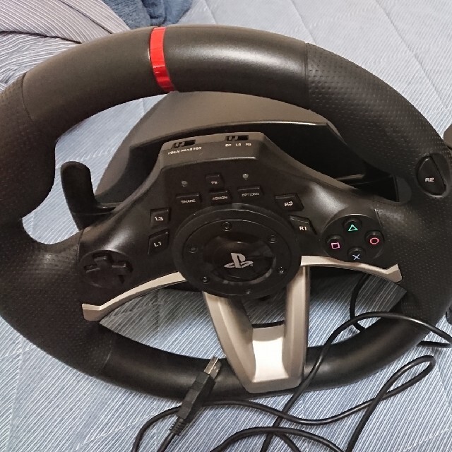 PlayStation4(プレイステーション4)のホリ HORI RACING WHEEL APEX ハンコン エンタメ/ホビーのゲームソフト/ゲーム機本体(その他)の商品写真