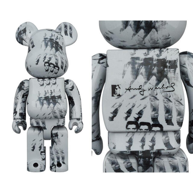 MEDICOM TOY(メディコムトイ)のBE@RBRICK Andy Warhol’s ELVIS PRESLEY 10 ハンドメイドのおもちゃ(フィギュア)の商品写真