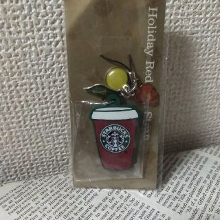 スターバックスコーヒー(Starbucks Coffee)のスターバックス ★レア旧ロゴ★Holiday Red Cup Strap★(その他)