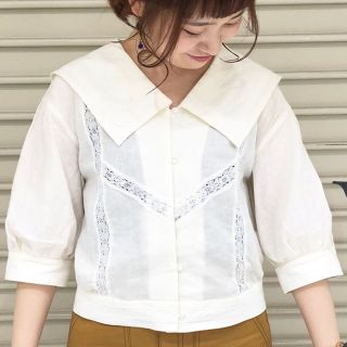 ダブルクローゼット(w closet)のw closet セーラーカラーブラウス(シャツ/ブラウス(半袖/袖なし))