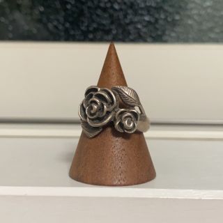 【OLD】vintage flower ring silver 925(リング(指輪))