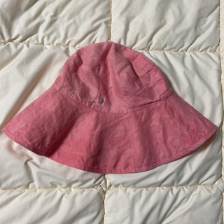 ヘレンカミンスキー(HELEN KAMINSKI)の帽子 ヘレンカミンスキー ハット 夏用 ピンク 綿100%  つば広 日焼け防止(ハット)