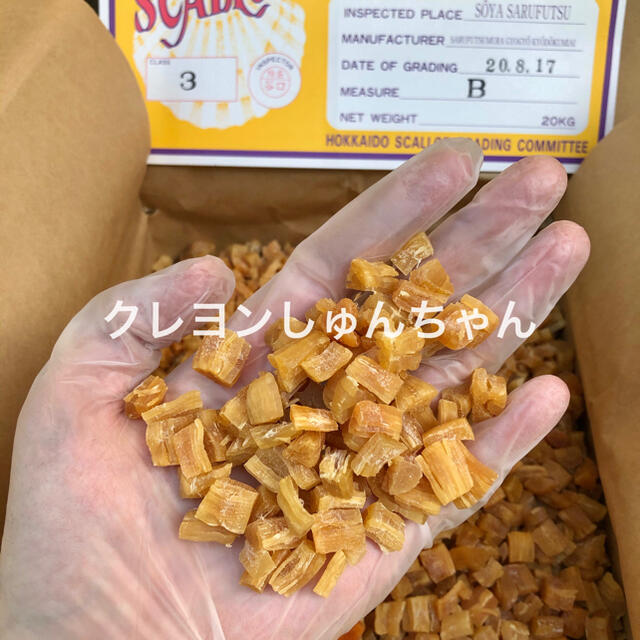 北海道産乾燥帆立貝柱 ホタテ貝柱 割れ品（B3）1kg（100g×10袋）貝柱