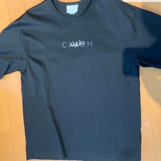 サンシー(SUNSEA)のCINOH 19ss logo Tshirt black(Tシャツ/カットソー(半袖/袖なし))