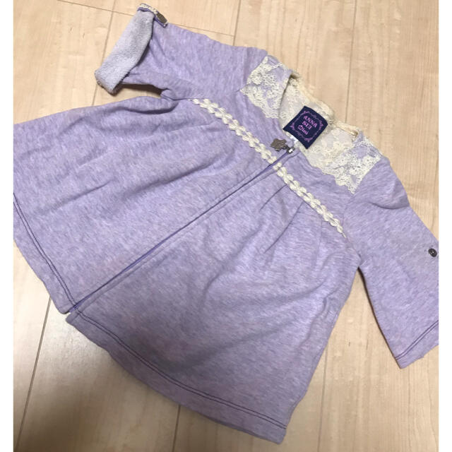 ANNA SUI mini(アナスイミニ)のアナスイ  羽織り　パーカー　90センチ キッズ/ベビー/マタニティのキッズ服女の子用(90cm~)(カーディガン)の商品写真