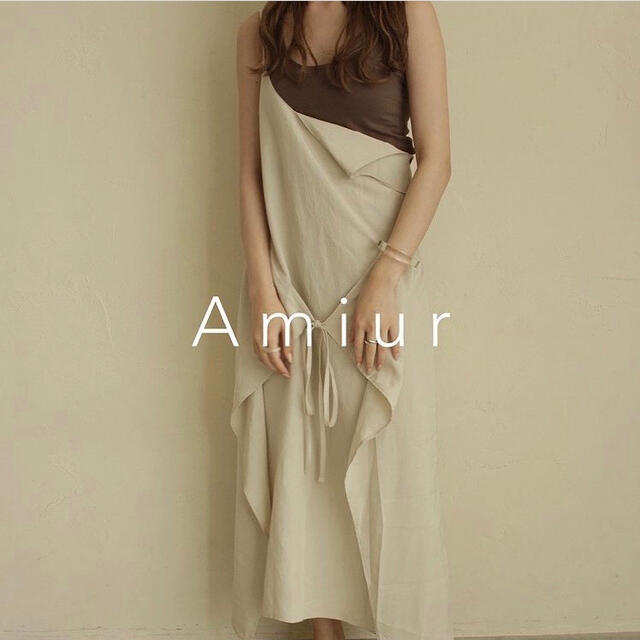 amiur original strap apron one pierceワンピース