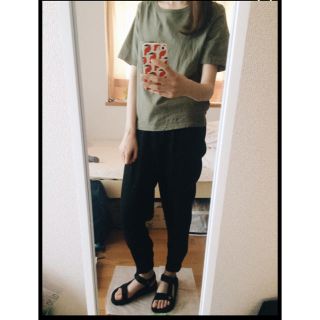 ローリーズファーム(LOWRYS FARM)の最終値下げ！LOWRYS FARM カーキTシャツ(Tシャツ(半袖/袖なし))