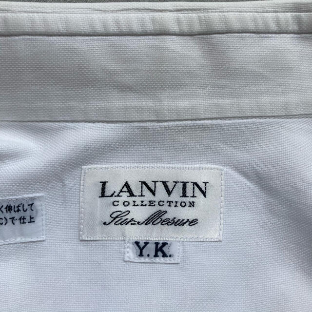 LANVIN COLLECTION(ランバンコレクション)のランバン　ＬＡＮＶＩＮ　ビジネスシャツ　ホワイト　サイズＭ メンズのトップス(シャツ)の商品写真