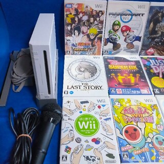 任天堂 2人で遊ぶ Wii マリオカート 太鼓の達人 カラオケ マイク付セット