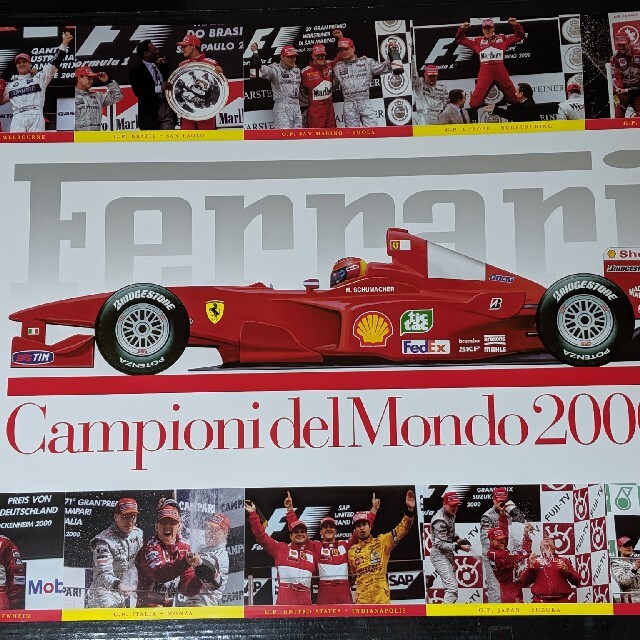 Ferrari(フェラーリ)のフェラーリｆ1 純正ポスター エンタメ/ホビーのアート用品(ポスターフレーム)の商品写真