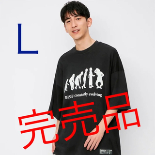 ジーユー(GU)のBish　GU　限定コラボ　Tシャツ　ブラック　Ｌサイズ(アイドルグッズ)