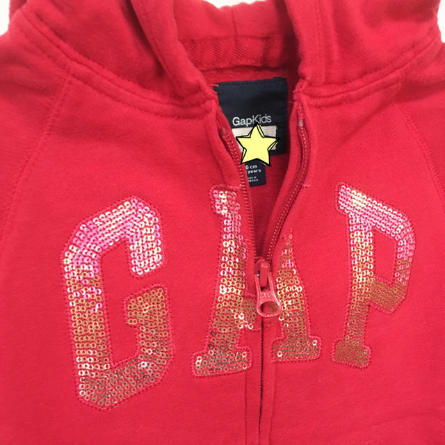 GAP Kids(ギャップキッズ)のGAP パーカー美品★110センチ  キッズ/ベビー/マタニティのキッズ服女の子用(90cm~)(ジャケット/上着)の商品写真