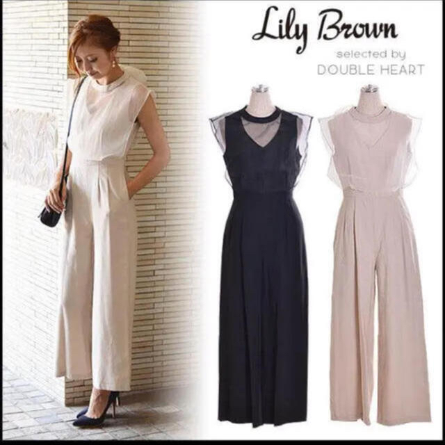 Lily Brown - リリーブラウンシースルーオールインワンの通販 by aya ...